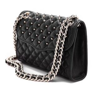 Rebecca Minkoff black quilted mini affair bag